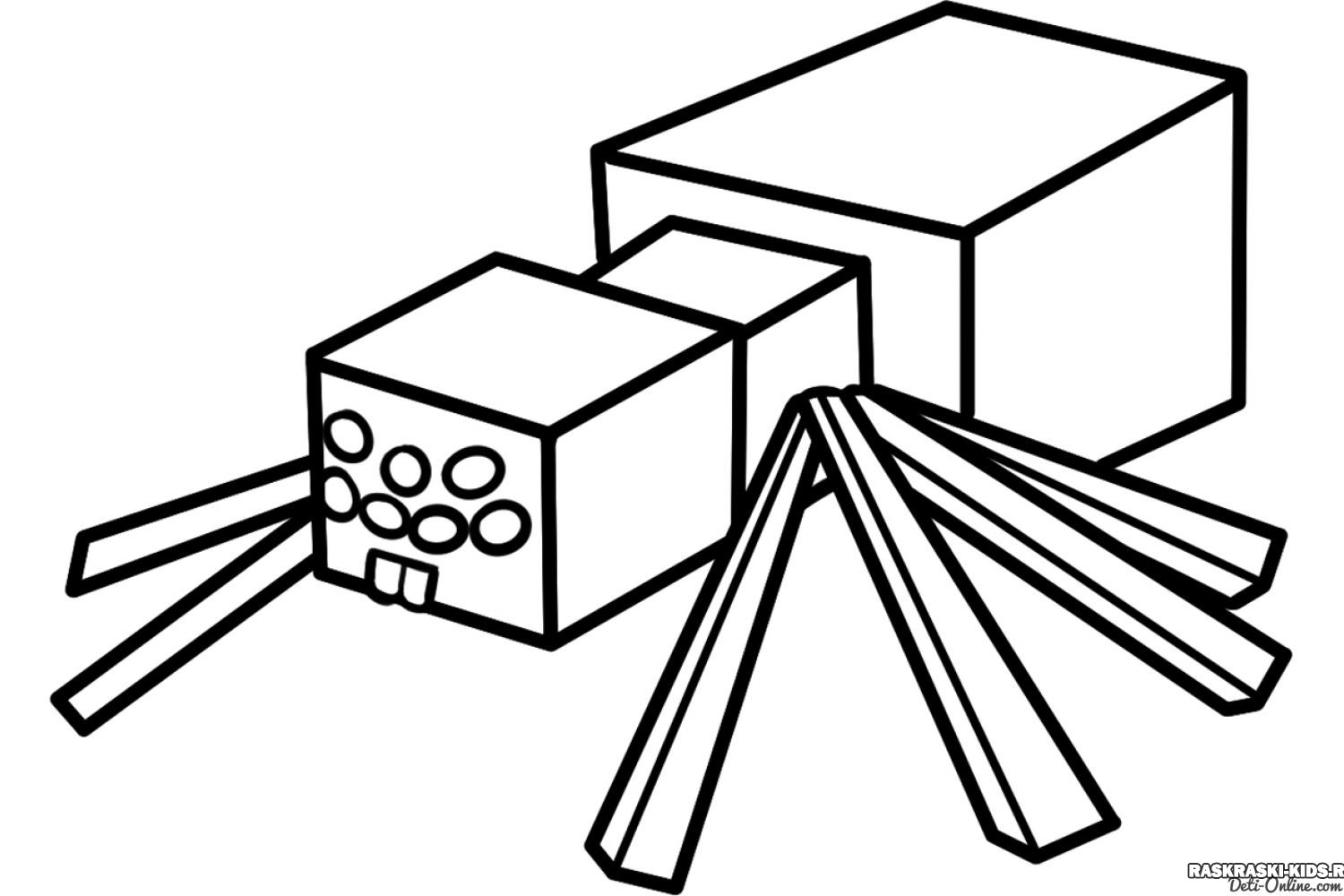 Рисунки для раскраски для детей распечатать майнкрафт