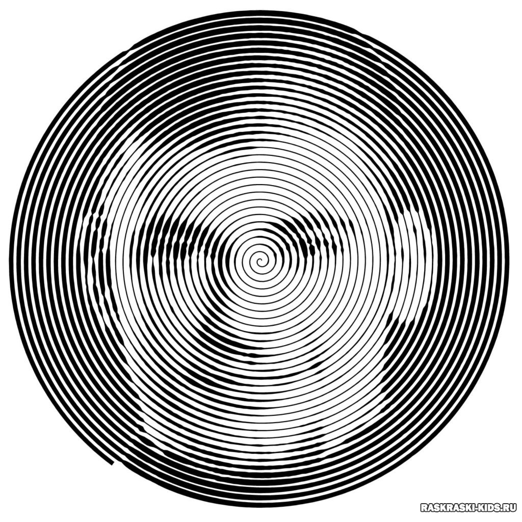 Spiroglyphics Раскраска по кругу – Распечатать бесплатно для детей