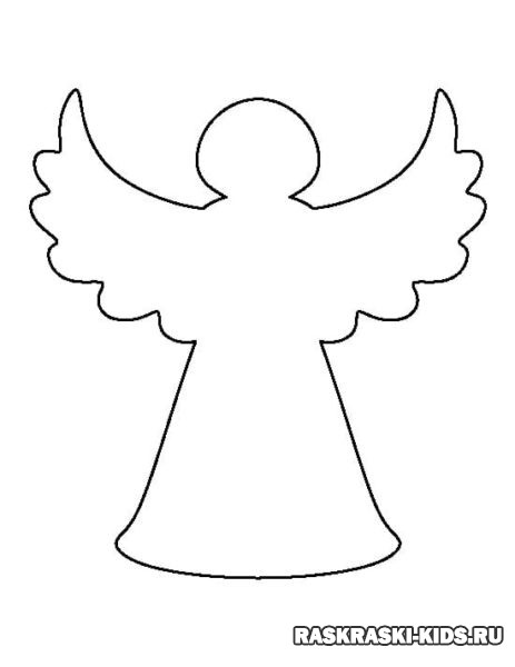 Трафарет ангелочек с луком