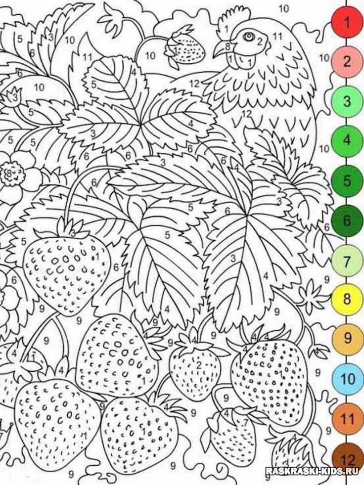 Картина по номерам распечатать для детей