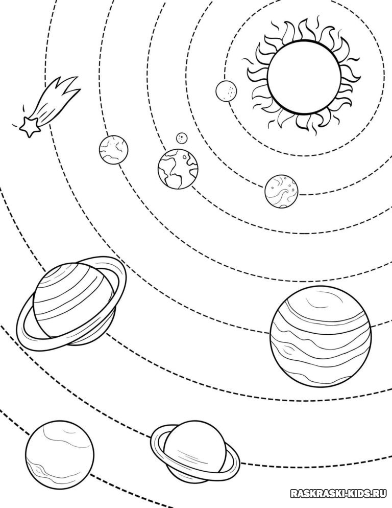 Как нарисовать солнечную систему для 5 класса