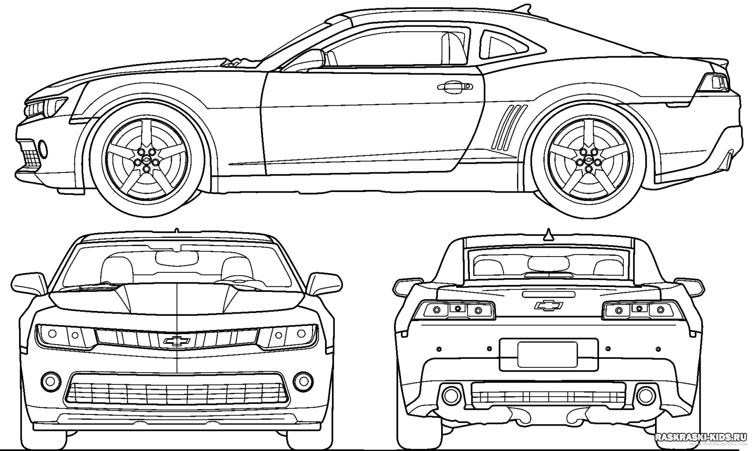 Раскрашенные чертежи. Chevrolet Camaro 2010 Blueprint. Чертеж Chevrolet Camaro (2009). Chevrolet Camaro zl1 чертёж. Шевроле Камаро Blueprint.